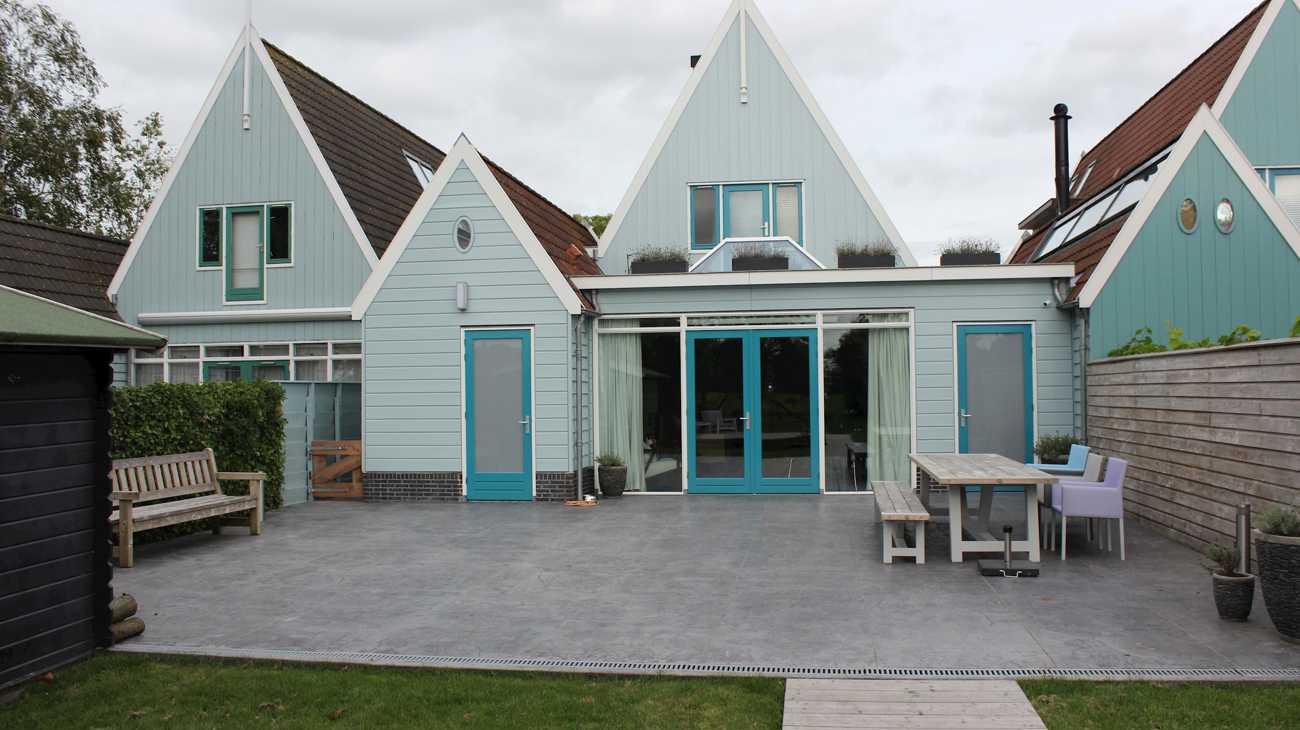 uitbouw achterkant woning